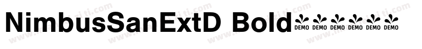 NimbusSanExtD Bold字体转换
